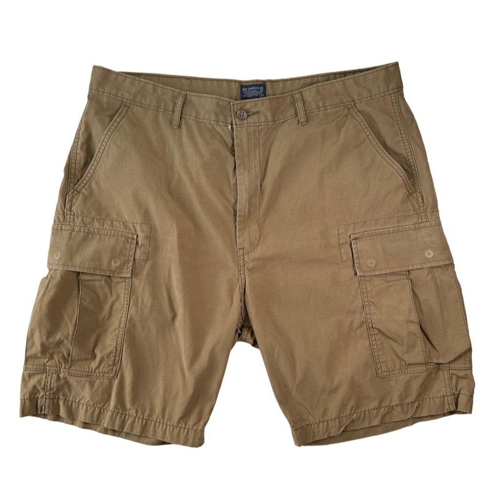Levi Strauss & Co Mens Size 40 W Dark Khaki Cargo Short Surplus Utility Cotton